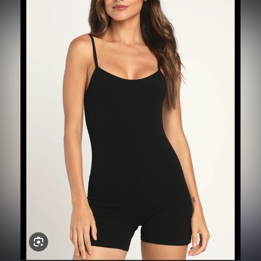 Black biker short romper NEW WITH TAGS - I can post more pictures if needed!